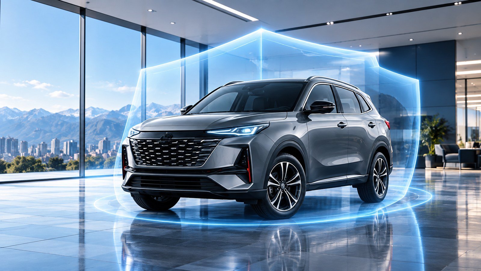 SUV protegido visualmente como concepto de garantía CHANGAN